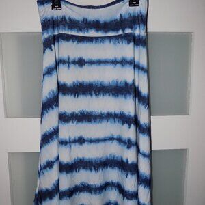 Lularoe Azure A-Line Skirt Blue Tie-Dye Size S Women's